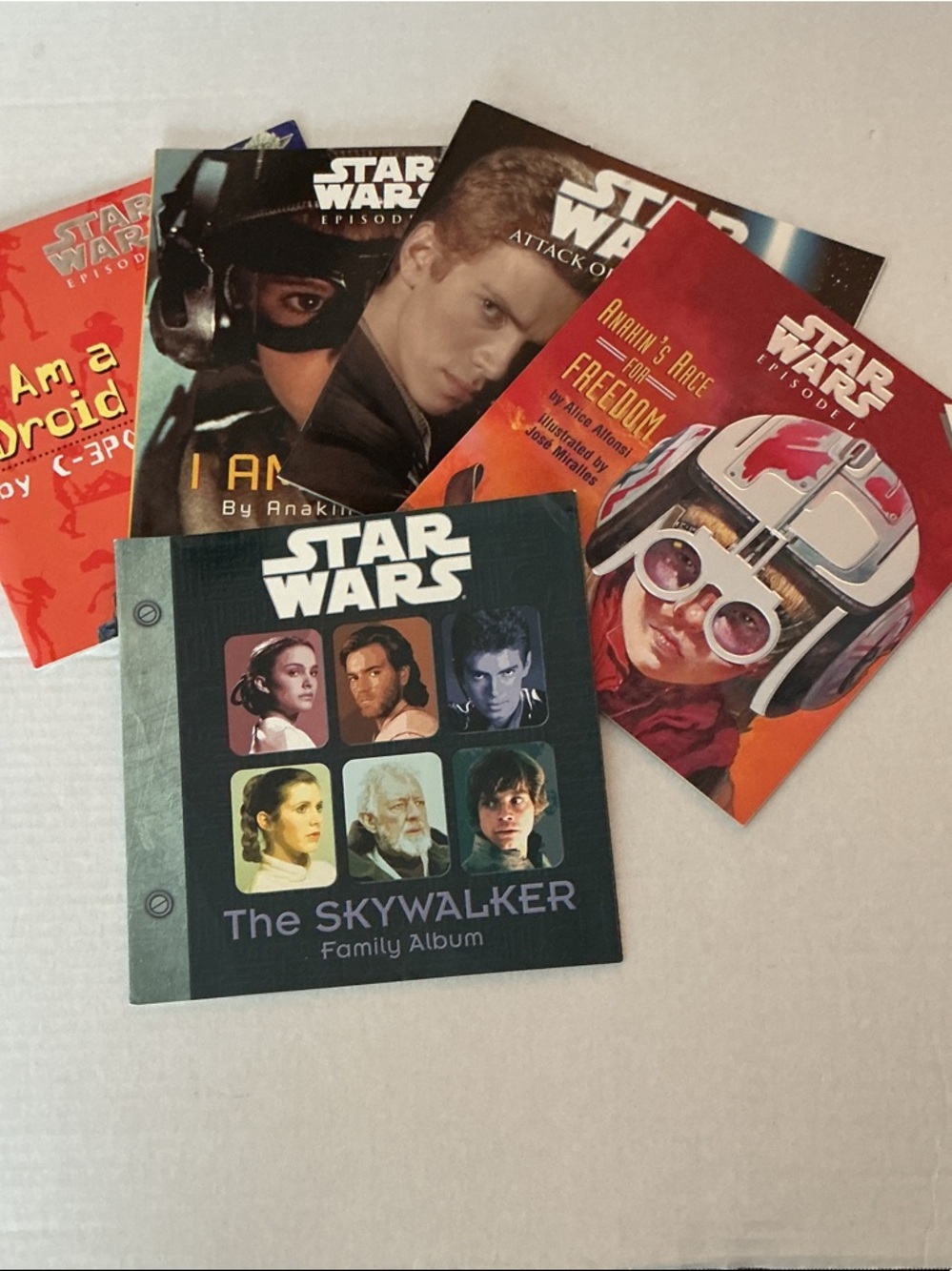5 Vintage Star Wars Episode 1 Picture Books Bundle